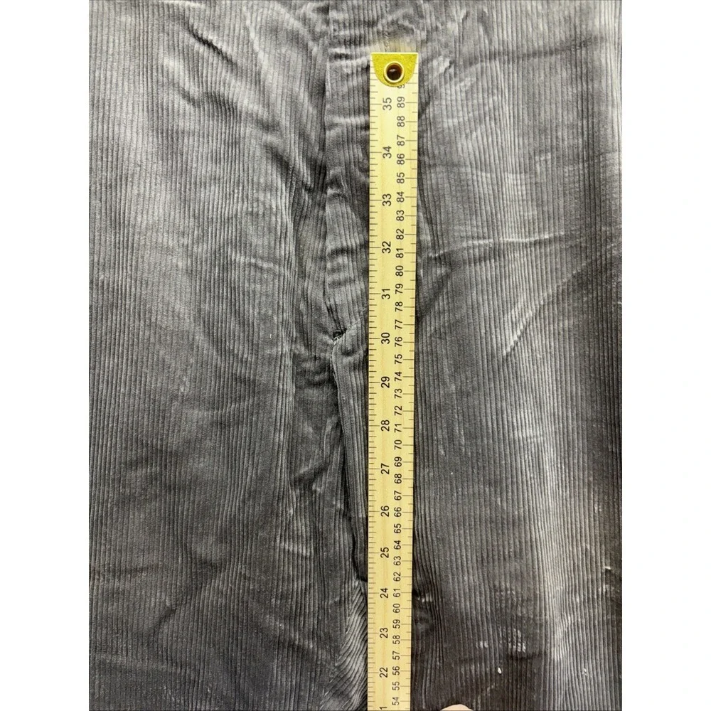 The JC Penney Men's Shop‎ Slack Flat Corduroy Dress Pants Men's Gray 44x30 NWT**